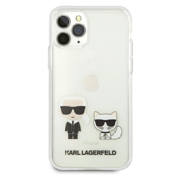 Karl Lagerfeld iPhone 11 Pro Karl & Choupette Full Body (KLHCN58CKTR) hátlap, tok, átlátszó