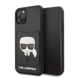   Karl Lagerfeld iPhone 11 Pro CardSlot (KLHCN58CSKCBK) hátlap, tok, fekete