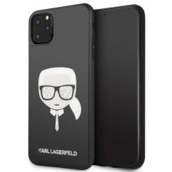   Karl Lagerfeld iPhone 11 Pro Layers Glitter Iconic (KLHCN58DLHBK) hátlap, tok, fekete