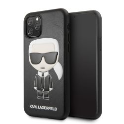   Karl Lagerfeld iPhone 11 Pro Embossed Cover (KLHCN58IKPUBK) hátlap, tok, fekete