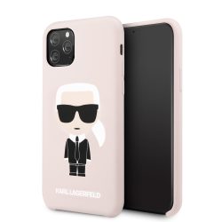   Karl Lagerfeld iPhone 11 Pro Silicone Karl Iconic Full Body (KLHCN58SLFKPI) hátlap, tok, rózsaszín