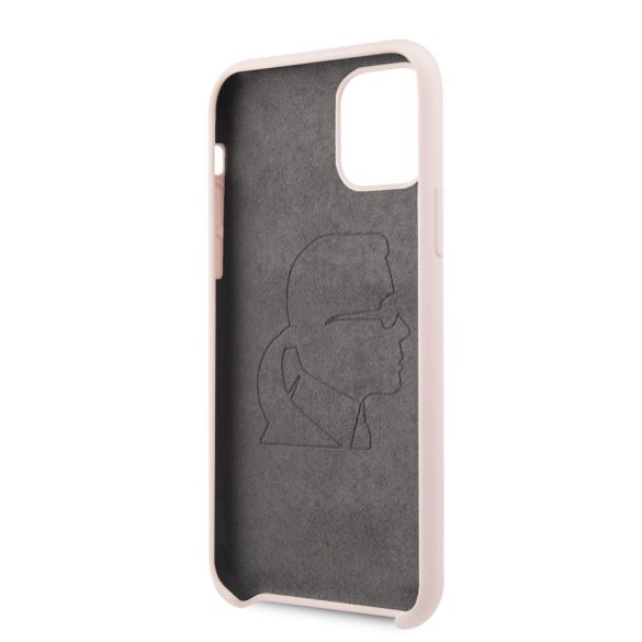 Karl Lagerfeld iPhone 11 Pro Silicone Karl Iconic Full Body (KLHCN58SLFKPI) hátlap, tok, rózsaszín