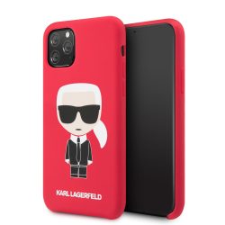   Karl Lagerfeld iPhone 11 Pro Silicone Karl Iconic Full Body (KLHCN58SLFKRE) hátlap, tok, piros