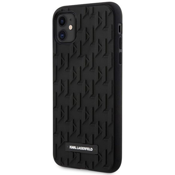 Karl Lagerfeld iPhone 11/Xr 3D Monogram (KLHCN61RUPKLPK) hátlap, tok, fekete