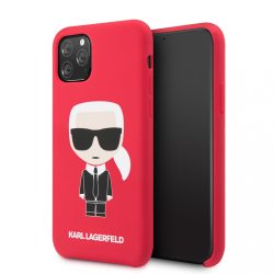   Karl Lagerfeld iPhone 11 Silicone Karl Iconic Full Body (KLHCN61SLFKRE) hátlap, tok, piros