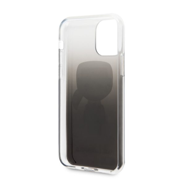 Karl Lagerfeld iPhone 11 Ikonik Full Body (KLHCN61TRDFKBK) hátlap, tok, fekete