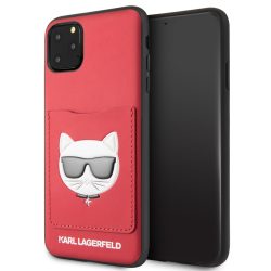   Karl Lagerfeld iPhone 11 Pro Max Choupette Fun (KLHCN65CSKCRE) hátlap, tok, piros