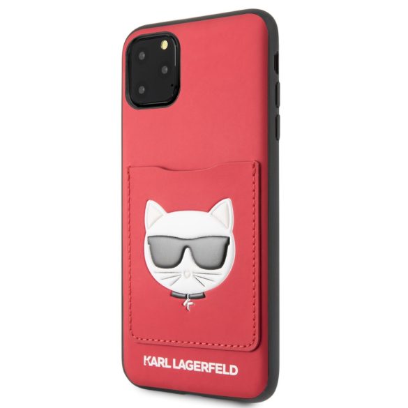 Karl Lagerfeld iPhone 11 Pro Max Choupette Fun (KLHCN65CSKCRE) hátlap, tok, piros