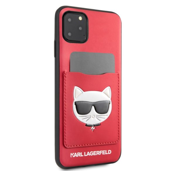 Karl Lagerfeld iPhone 11 Pro Max Choupette Fun (KLHCN65CSKCRE) hátlap, tok, piros