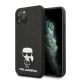 Karl Lagerfeld iPhone 11 Pro Max Saffiano Iconik (KLHCN65IKFBMBK) hátlap, tok, fekete