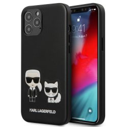   Karl Lagerfeld iPhone 12 Pro Max 3D Karl & Choupette Full Body (KLHCP12LPCUSKCBK) hátlap, tok, fekete