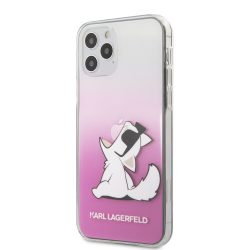   Karl Lagerfeld iPhone 12/12 Pro Fun Choupette Hard (KLHCP12MCFNRCPI) hátlap, tok, rózsaszín