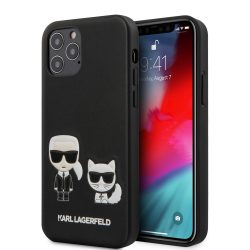   Karl Lagerfeld iPhone 12/12 Pro 3D Karl & Choupette Full Body (KLHCP12MPCUSKCBK) hátlap, tok, fekete