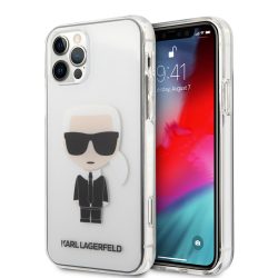   Karl Lagerfeld iPhone 12/12 Pro Iconic Full Body (KLHCP12MTRIK) hátlap, tok, átlátszó