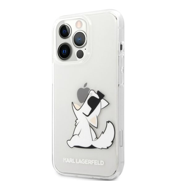 Karl Lagerfeld iPhone 13 Pro Fun Choupette Hard (KLHCP13LCFNRC) hátlap, tok, átlátszó