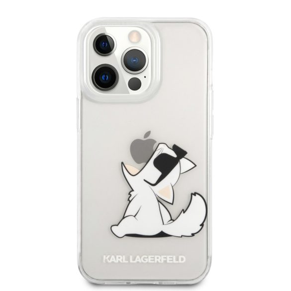 Karl Lagerfeld iPhone 13 Pro Fun Choupette Hard (KLHCP13LCFNRC) hátlap, tok, átlátszó