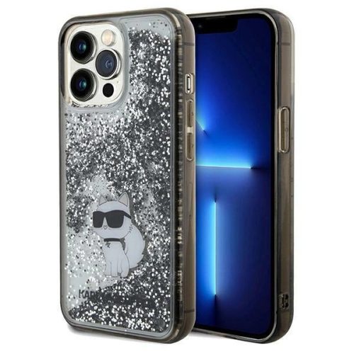 Karl Lagerfeld KLHCP13LLKCNSK Liquid Glitter iPhone 13 Pro tok, átlátszó