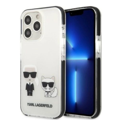 Karl Lagerfeld KLHCP13LTPEKCW Karl&Choupette iPhone 13/13 Pro 6.1" hátlap, tok, fehér