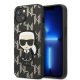 Karl Lagerfeld KLHCP13MPMNIKBK Monogram Ikonik Patch iPhone 13 6,1" tok, fekete