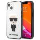 Karl Lagerfeld iPhone 13 Mini 5.4" KLHCP13SHIKCK Ikonik Karl tok, átlátszó