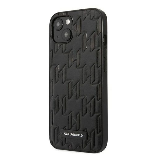 Karl Lagerfeld KLHCP13SMNMP1K Monogram Plaque iPhone 13 mini 5,4 " hátlap, tok, fekete