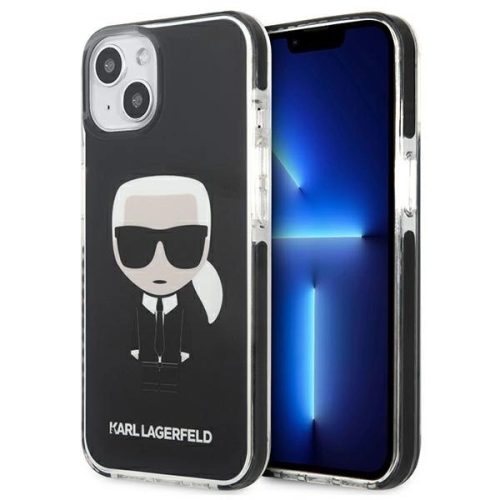 Karl Lagerfeld KLHCP13dbPEIKK Iconik Karl iPhone 13 mini 5,4" tok, fekete