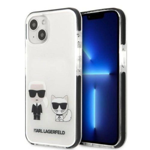 Karl Lagerfeld KLHCP13dbPEKCW Karl&Choupette iPhone 13 mini 5.4" hátlap, tok, fehér