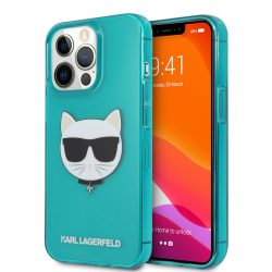   Karl Lagerfeld iPhone 13 Pro Max Choupette Head (KLHCP13XCHTRB) hátlap, tok, kék