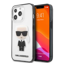   Karl Lagerfeld iPhone 13 Pro Max Karl Ikonik Full Body (KLHCP13XHIKCK) hátlap, tok, átlátszó