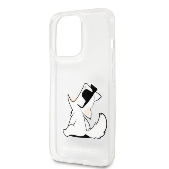 Karl Lagerfeld iPhone 14 Pro Choupette Fun (KLHCP14LCFNRC) hátlap, tok, átlátszó