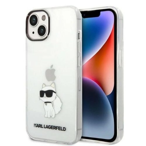 Karl Lagerfeld KLHCP14MHNCHTCT Ikonik Choupette iPhone 14 Plus/15 Plus 6,7" hátlap, tok, átlátszó