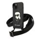 Karl Lagerfeld KLHCP14MSTKMK Monogram Ikonik Patch iPhone 14 Plus/15 Plus 6,7", hátlap, tok, fekete