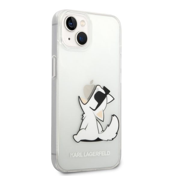 Karl Lagerfeld iPhone 14 Choupette Fun (KLHCP14SCFNRC) hátlap, tok, átlátszó