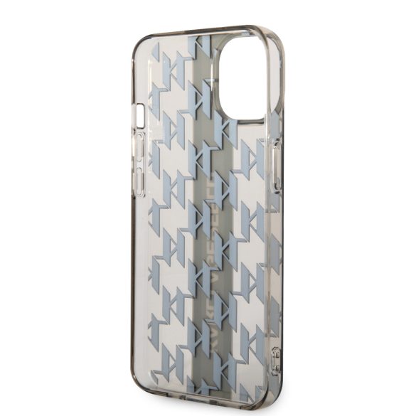 Karl Lagerfeld iPhone 14 Monogram Vertical Stripe (KLHCP14SHKLSPCK) hátlap, tok, fekete