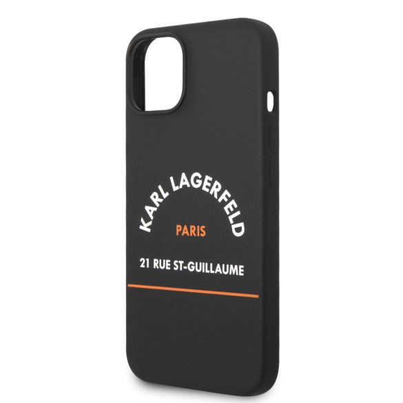 Karl Lagerfeld iPhone 14 Rue St Guillaume (KLHCP14SSRSGHLK) hátlap, tok, fekete