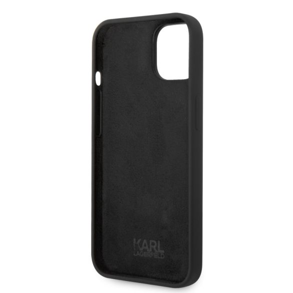 Karl Lagerfeld iPhone 14 Rue St Guillaume (KLHCP14SSRSGHLK) hátlap, tok, fekete