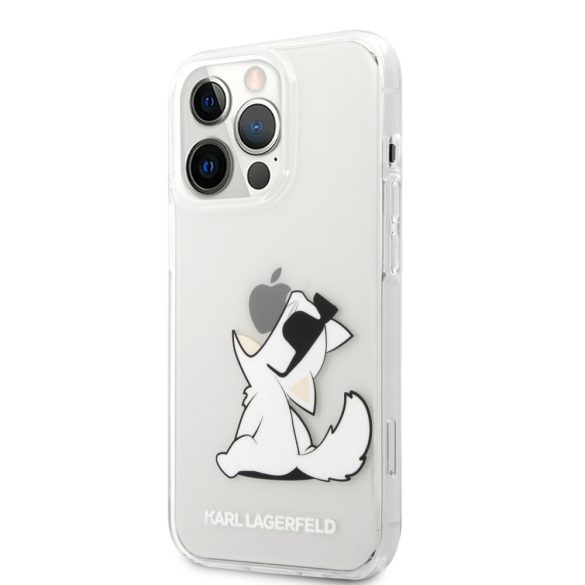 Karl Lagerfeld iPhone 14 Pro Max Choupette Eat (KLHCP14XCFNRC) hátlap, tok, átlátszó