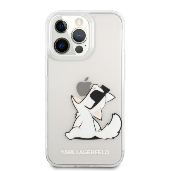 Karl Lagerfeld iPhone 14 Pro Max Choupette Eat (KLHCP14XCFNRC) hátlap, tok, átlátszó