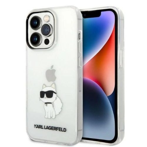 Karl Lagerfeld Ikonik Choupette iPhone 14 Pro Max 6,7" KLHCP14XHNCHTCT hátlap, tok, átlátszó