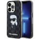 Karl Lagerfeld KLHCP15LHNKMKLK Ikonik Monogram iPhone 15 PRO tok, fekete