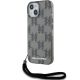 Karl Lagerfeld KLHCP15SHKDPNSK IML Mono KL Pattern & Cord iPhone 15 6.1", hátlap, tok, fekete