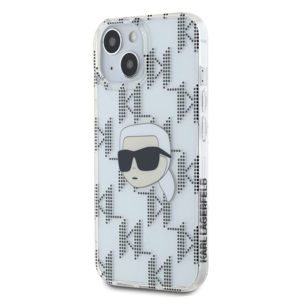 Karl Lagerfeld iPhone 15 IML Electroplated Karl Head KLHCP15SHKLPKHT hátlap, tok, átlátszó