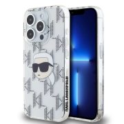   Karl Lagerfeld iPhone 15 Pro Max IML Electroplated Karl Head KLHCP15XHKLPKHT hátlap, tok, átlátszó