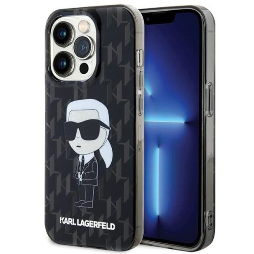 Karl Lagerfeld KLHCP15XHNKMKLK iPhone 15 Pro Max (Ikonik Monogram /, fekete