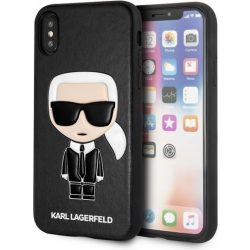   Karl Lagerfeld iPhone X/Xs Ikonik Karl (KLHCPXIKPUBK) hátlap, tok, fekete