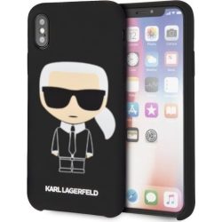   Karl Lagerfeld iPhone X/Xs Karl Iconic Full Body (KLHCPXSLFKBK) hátlap, tok, fekete