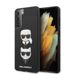   Karl Lagerfeld Samsung Galaxy S21 3D Rubber Heads (KLHCS21SSAKICKCBK) hátlap, tok, fekete