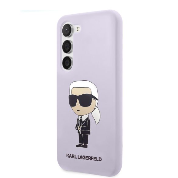 Karl Lagerfeld Samsung Galaxy S23 Silicone Ikonik (KLHCS23SSNIKBCU) hátlap, tok, lila