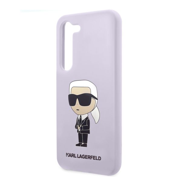 Karl Lagerfeld Samsung Galaxy S23 Silicone Ikonik (KLHCS23SSNIKBCU) hátlap, tok, lila