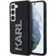 Karl Lagerfeld KLHCS24S3DMBKCK 3D Rubber Glitter Logo Samsung Galaxy S24 , hátlap, tok, fekete